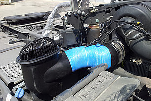 Einbau von AIR-TEC Produkten in MB Actros Einbau von AIR-TEC Produkten in MB Actros